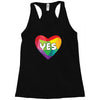 Yes Lgbt Heart Racerback Tank