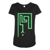 snake Maternity Scoop Neck T-shirt