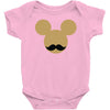mickey mouse moustache Baby Onesie