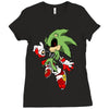 zombie sonic Ladies Fitted T-Shirt