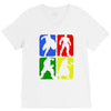 4 Super Hero V-Neck Tee