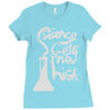 science gets me high Ladies Fitted T-Shirt