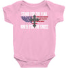stand for the flag kneel for the cross Baby Bodysuit