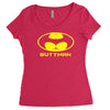 buttman Women's Triblend Scoop T-shirt