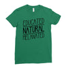 educated, natural, melanated Ladies Fitted T-Shirt