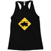 bear shark Racerback Tank