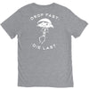 drop fast die last back V-Neck Tee