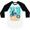 smile more, ride a motorcycle 3/4 Sleeve Shirt