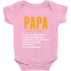 Papa Noun Definition Baby Onesie