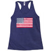 t-rex vintage american flag Racerback Tank