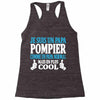 papa pompier Racerback Tank