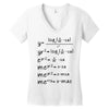 X-Mas Math Women's V-Neck T-Shirt