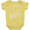 i love glasto (2) Baby Onesie