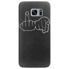 funny rude fingers ideal birthday gift or present Samsung Galaxy S7 Edge
