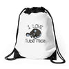 love tube mice Drawstring Bags