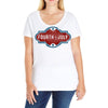 independence day 4 of july Ladies Curvy T-Shirt