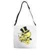 triceratop hat Adjustable Strap Totes