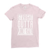 straight outta planet vegeta Ladies Fitted T-Shirt