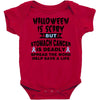 halloween is scary but stomach cancer is deadly spread the word lep sa Baby Bodysuit
