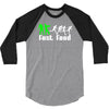 zombie fast food  funny 3/4 Sleeve Shirt