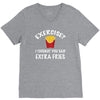 exercise vs extra fries V-Neck Tee