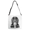 monkey in the motorcycle Adjustable Strap Totes