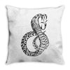 tribal cobra Throw Pillow