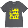 i like girls who like girls V-Neck Tee