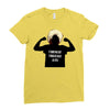 khabib nurmagomedov silouhette Ladies Fitted T-Shirt