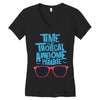 time to go tropical awesome paradise Women's V-Neck T-Shirt