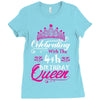 Celebrating With the 4th Birthday Queen Ladies Fitted T-Shirt