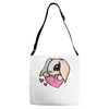 cute lop eared rabbit Adjustable Strap Totes