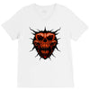 evil face V-Neck Tee