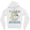 unicorns are born in september cute unicorn Zipper Hoodie