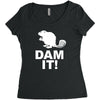 dam it! Women's Triblend Scoop T-shirt