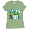 papa's little fishin buddy Ladies Fitted T-Shirt