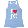 i love jesus christ Racerback Tank