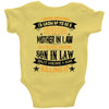 Super Cool Mother In Law Of A Freaking Awesome Son In Law Baby Onesie