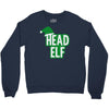 christmas head elf Crewneck Sweatshirt