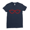 kacamata red Ladies Fitted T-Shirt