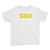 born to ski forced to work Youth Tee