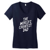 World's Greatest Dad Women's V-Neck T-Shirt