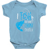 i fish so i don't choke Baby Bodysuit