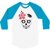day of dead sugar skull 3/4 Sleeve Shirt