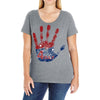 july 4 Ladies Curvy T-Shirt