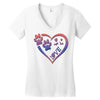 perfect dog love Women's V-Neck T-Shirt