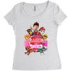 paw patrol birthday girl grandpa Women's Triblend Scoop T-shirt