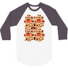 pumpkin pattern 3/4 Sleeve Shirt