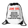 June Girl Hated By Many Drawstring Bags