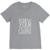screw your lab safety i want superpowers V-Neck Tee
